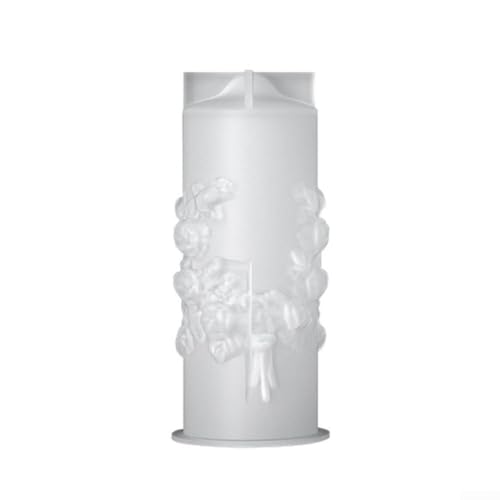 Silikonkerze mit zartem Rosen-Design, tolles Werkzeug für kreative Kerzenmacher und (L) von VRTYVEYBB