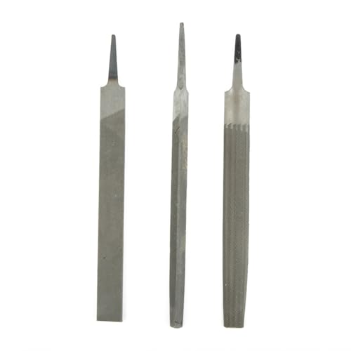 Stahlfeilen Set 15.2 cm zum Feilen von Löchern und Rillen in Metall und Holz, inkl. verschiedenen Formen (Dreieckfeile) von VRTYVEYBB