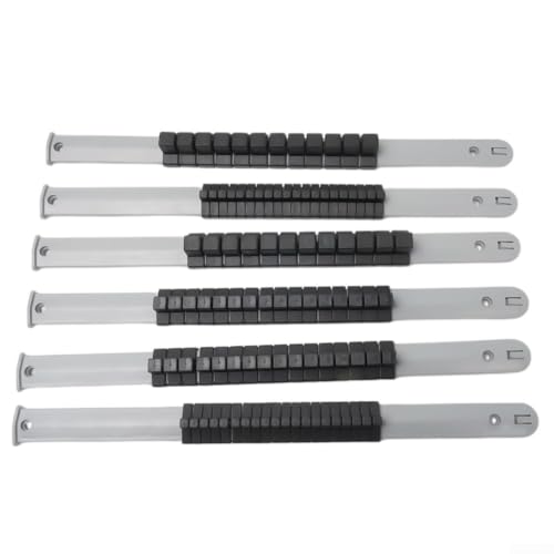 Steckschlüsselhalter-Organizer-Set, 6-teilig, Kunststoff-Tablett für 1/4, 3/8 und 1/2 Zoll Stecknüsse, einfache Wandmontage Steckschlüsselhalter-Organizer-Set, 6-teilig, Kunststoff-Tablett für 1/4, 3/8 und 1/2 Zoll Stecknüsse, einfache Wandmontage von VRTYVEYBB