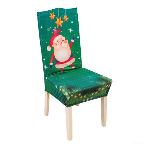 Stuhlhussen für Esszimmer aus weichem Stretch-Stoff, passt perfekt auf die meisten Stühle und verleiht gleichzeitig einen festlichen Touch (B) von VRTYVEYBB