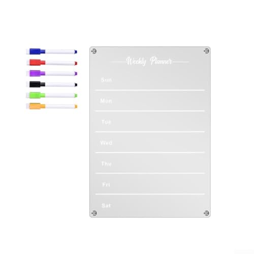 Transparentes magnetisches Memoboard mit leichtgängigem Schreiben, Wochenplanung leicht gemacht Transparentes magnetisches Memoboard mit leichtgängigem Schreiben, Wochenplanung leicht gemacht von VRTYVEYBB