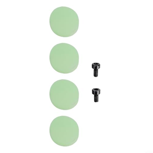 Türklingelknopf-Ersatzabdeckung für kabelgebundene für Video-Türklingel Pro mit Schrauben, 4 Ersatz-Silikon- und Metallknöpfe, Kit für Türklingeltasten-Reparatur und Wartung (fluoreszierendes Grün) von VRTYVEYBB