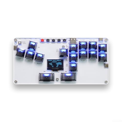 VRTYVEYBB Nonjoystick Controller Gaming Tastatur für PC, Switch Inklusive USB-Kabel und Zubehör für Setup (Schwarz) von VRTYVEYBB