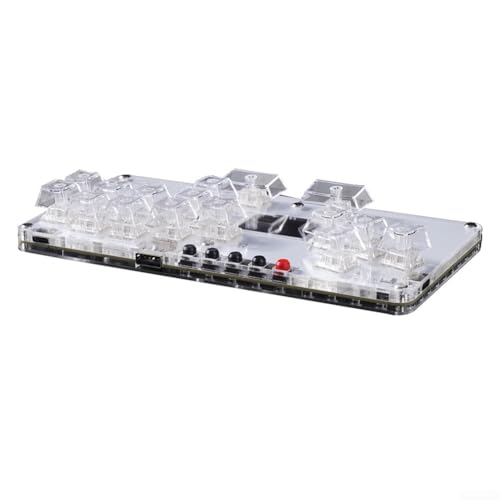 VRTYVEYBB Nonjoystick Controller Gaming Tastatur für PC, Switch inkl. USB-Kabel und Zubehör für Setup (Weiß) von VRTYVEYBB