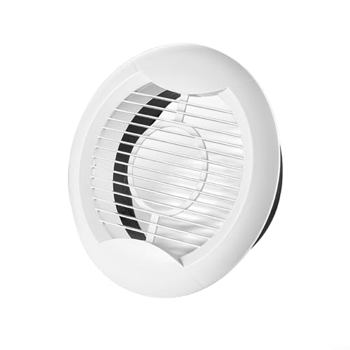 Verstellbare Lüftungsabdeckung für runde Luftführungen, geeignet für Decken-, Wand- oder Rohrmontage, ABS-Kunststoff-Lüftungsgitter mit geteilter Platte für einfache Wartung (125 mm) von VRTYVEYBB
