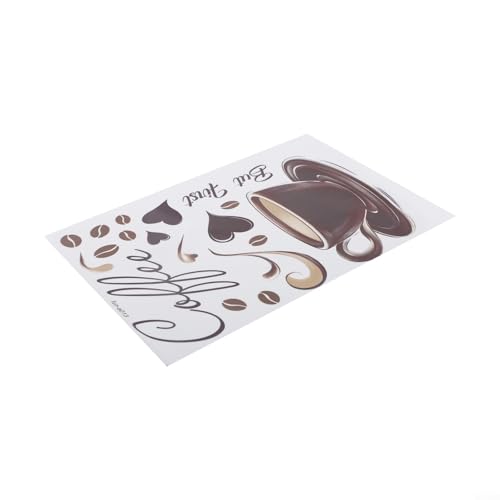 Vintage Kaffeetassen-Wandaufkleber für Zuhause, Café und Büro, Dekoration mit kreativem Kaffee-Thema und PVC-Material von VRTYVEYBB