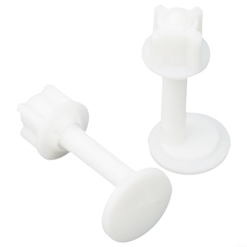 WC-Scharnierbolzen Ersatzschrauben Befestigungsset mit Gummikomponenten, entworfen für WC-Sitz-Reparatur und sichere Montage (A) von VRTYVEYBB