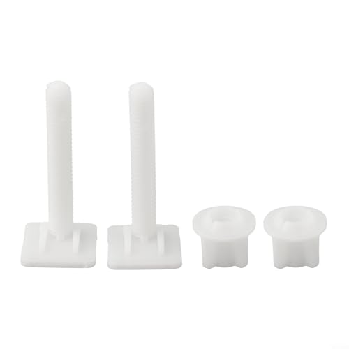 WC-Scharnierbolzen Ersatzschrauben Befestigungsset mit Gummikomponenten, entworfen für WC-Sitz-Reparatur und sichere Montage (C) von VRTYVEYBB