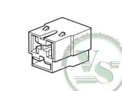 VS-ELECTRONIC - 322043 Gehäuse FSHG 6.3-3, 3-Polig Polyamid Natur HF3 von VS-ELECTRONIC