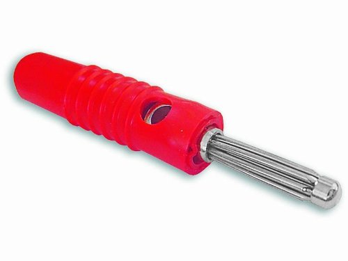 VS-ELECTRONIC - 411193 Büschelstecker, Querloch, 4.0 mm, Rot S4004S ROT von VS Electronic