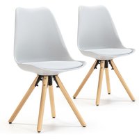 2er-Set Jeff Nordic Style Esszimmerstühle Grau, sgs zertifiziert, 54 x 49 x 84 cm 2er-Set Jeff Nordic Style Esszimmerstühle Grau, sgs zertifiziert, 54 x 49 x 84 cm von VS VENTA-STOCK