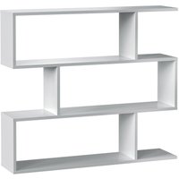 Bücherregal Bologna Hochglanz Weiß Bücherregal 6 Fächer, Wohnzimmer oder Büro, 110 x 24 x 97 cm von VS VENTA-STOCK