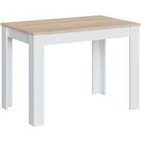 Vs Venta-stock - Festtisch Silo Farbe Eiche/Weiß, Küchentisch, 109 cm (b) 67 cm (t) 78 cm (h) - Weiß von VS VENTA-STOCK