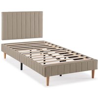 Polsterbett + kopfteil Eris 90x190 cm, Beige Polsterbett + kopfteil Eris 90x190 cm, Beige von VS VENTA-STOCK