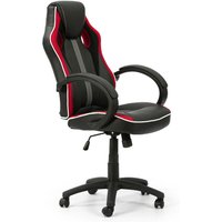 RAYAN Liege-Bürostuhl RAYAN. Farbe Schwarz und Rot von VS VENTA-STOCK