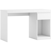 Schreibtisch Leni 1 Schublade Weiß, 120 cm (B) 50 cm (T) 75,5 cm (H) - Weiß von VS VENTA-STOCK