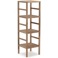 Alam Nussbaum Bücherregal, 117,5 cm hoch mit 4 Fachböden - Holz von VS VENTA-STOCK