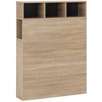 Zeus Bettkopfteil 95 cm mit Eichenfarbe Stauraum, 2 Türen 9 Löcher von VS VENTA-STOCK