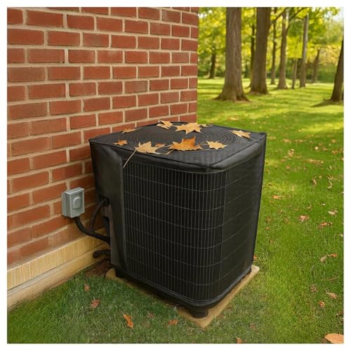 Verkleidung Wärmepumpe Atmungsaktives Mesh , Abdeckung für Klimaanlage für den Außenbereich Verstellbar Schutz vor Laub, Unkraut, Pappel und Unrat von VSAQLNWZ