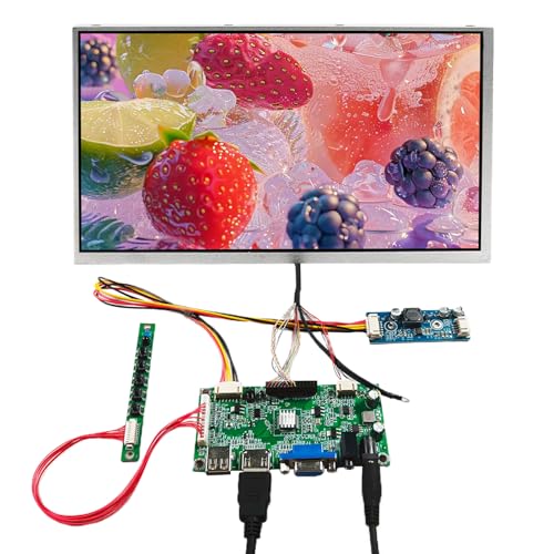 VSDISPLAY 10,1 Zoll 1280 x 800 1000 nit IPS WLED LCD-Bildschirm und H-D USB VGA LVDs Controller-Board, unterstützt MP4-Videowiedergabe von VSDISPLAY