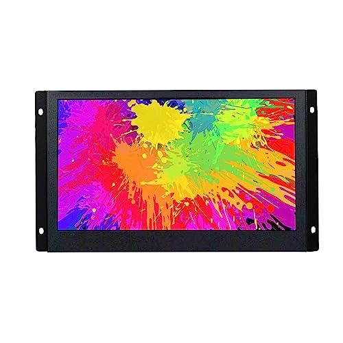 VSDISPLAY 11,6 Zoll 1366 x 768 4:3 400 Nit IPS Industrieller LCD-Monitor, VGA Videoeingang, Metallgehäuse mit Halterung von VSDISPLAY