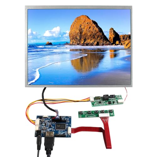 VSDISPLAY 12,1 Zoll 800x600 IPS LCD Bildschirm 450 Nits 4:3 Seitenverhältnis Industrie Ersatz Display Panel VS121T-002A mit Audio LCD Controller Board von VSDISPLAY