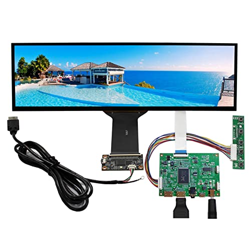 VSDISPLAY 12,6 Zoll 1920x515 NV126B5M-N41 EDP IPS Capacitive Touch Screen Monitor und 2 LCD Controller Board von VSDISPLAY