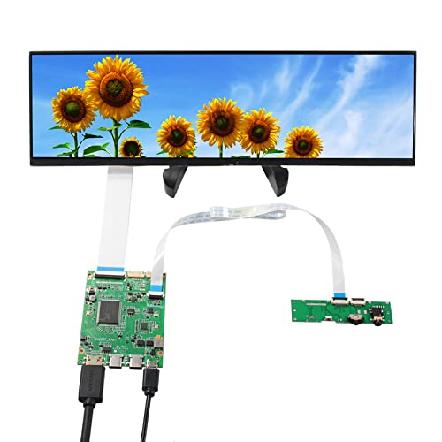 VSDISPLAY 12,6 Zoll NV126B5M-N41 eDP 1920 x 515 IPS LCD Bildschirm mit Controller Board,for DIY PC Gehäuse von VSDISPLAY