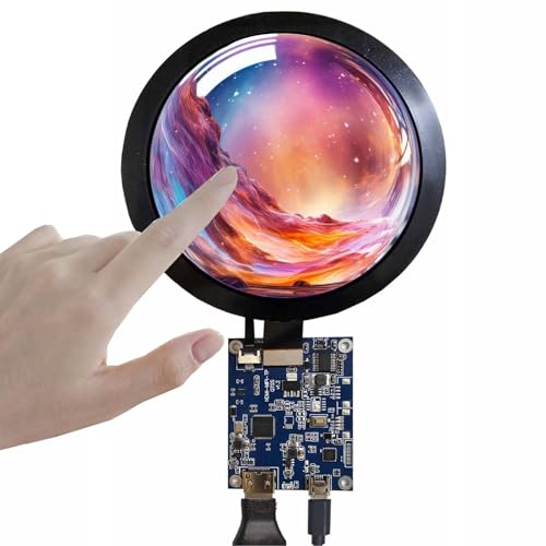 VSDISPLAY 12,7 cm (5 Zoll) 1080 x 1080 350 nit IPS 68676runder LCD-Touchscreen und Mini-50-polige Controller-Platine von VSDISPLAY