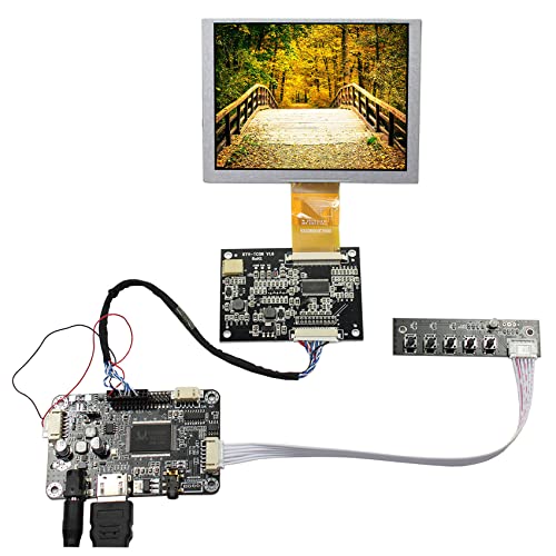 VSDISPLAY ZJ050NA-08C 640 × 480 TFT LED-LCD-Bildschirm und Audio-LCD-Controller-Platine (AT050TN22 Ersatz-Panel) von VSDISPLAY