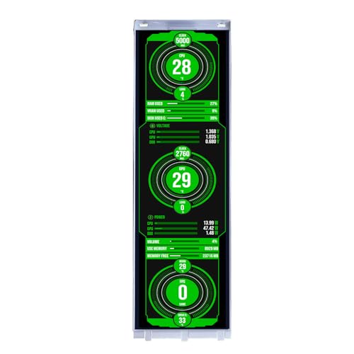 VSDISPLAY 14,5 Zoll 2560x720 2K IPS Touch LCD Monitor, für DIY AIDA-64 CPU GPU Computer PC-Gehäuse Sensoranzeige, für Sub-Monitor von VSDISPLAY
