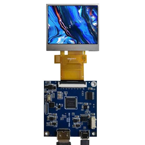 VSDISPLAY 5,1 cm (2 Zoll) 480 x 480 IPS 800 nit LCD quadratisches Display und Micro-40-polige Controllerplatine von VSDISPLAY