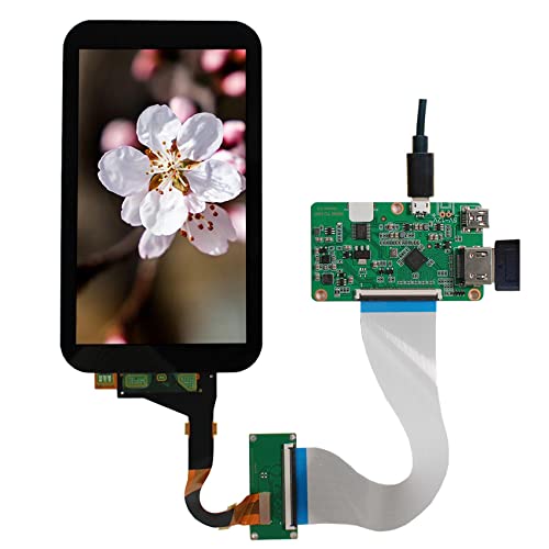 VSDISPLAY 5,5 Zoll LS055R1SX04 1440X2560 2K 50Pin 68676LCD Bildschirm und auf 68676LCD Controllerboard, mit gehärtetem Schutzglas/Lautsprecher von VSDISPLAY