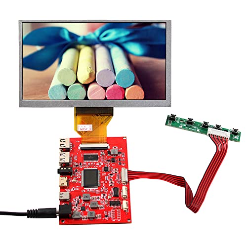VSDISPLAY 6,5 Zoll 800 x 480 AT065TN14 TTL LCD Bildschirm 50 Pins und USB C 2USB Controller Board von VSDISPLAY