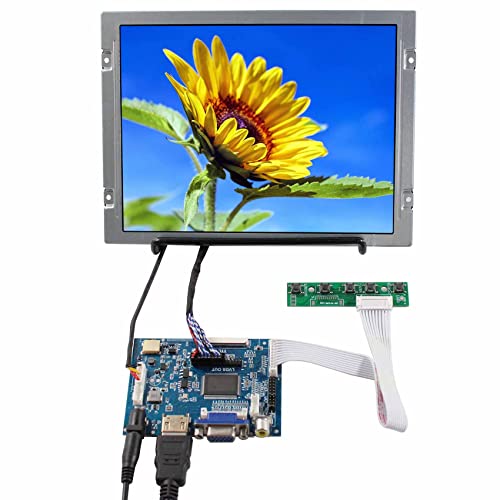 VSDISPLAY 8,4 Zoll 800 x 600 AA084SC01 600nit IPS LCD Bildschirm 20 Pins und VGA 2AV LVDs Controllerplatine, mit Standortlöchern von VSDISPLAY
