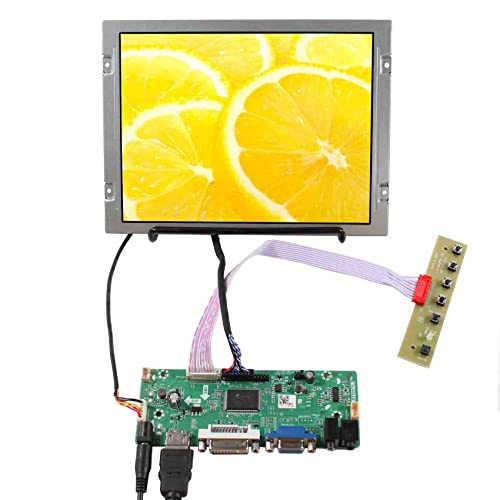 VSDISPLAY 8,4 Zoll 800 x 600 AA084SC01 IPS-LCD-Display und VGA-DVI-Audio-LVDs-Controllerplatine, 20-polig von VSDISPLAY