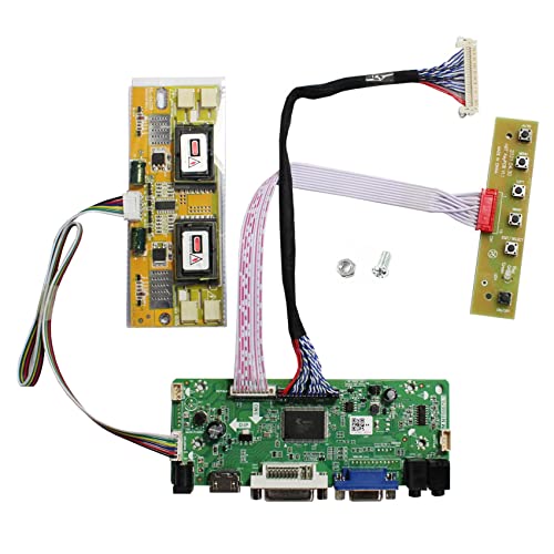 VSDISPLAY DVI VGA Audio LCD Controller Board für 43,2 cm / 48,3 cm 1280 x 1024 M170EG01 HSD190ME12 lm190e05-sl03 4CCFL 30Pin LVDS LCD Panel für Maschinenmodifikation von VSDISPLAY