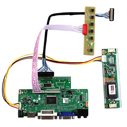 VSDISPLAY VGA DVI Audio Controller Board für 30,7 cm LQ121S1DG41 800 x 600 4:3 41pin 2CCFL Hintergrundbeleuchtung LCD-Bildschirm von VSDISPLAY