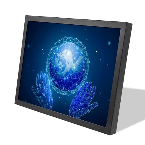 VSDISPLAY Industrie Monitor, 48,3 cm (19 Zoll) 1280 x 1024 1000 nit TFT LCD Bildschirm, VGA DVI Video Eingang, Metallgehäuse mit Halterungen von VSDISPLAY