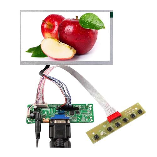 VSDISPLAY RT2270C-806 TFT-LCD-Bildschirm, 17,8 cm (7 Zoll), 1024 x 600, 1000nit, 20 Pins und VGA LVDs Controller-Board von VSDISPLAY