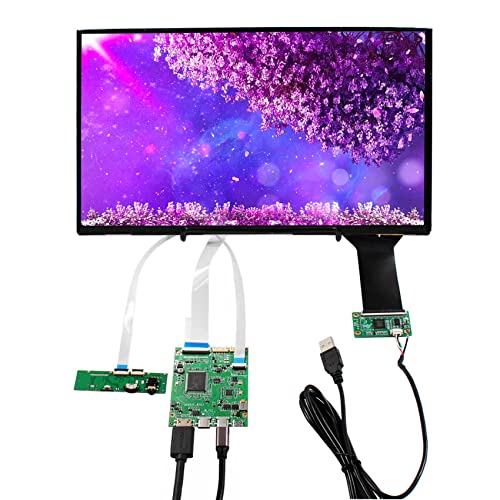 VSDISPLAY Tragbarer Touchscreen, 13,3 Zoll 1920 x 1080 IPS kapazitiver Touch Panel Bildschirm und USB USB C LCD Controller Board von VSDISPLAY