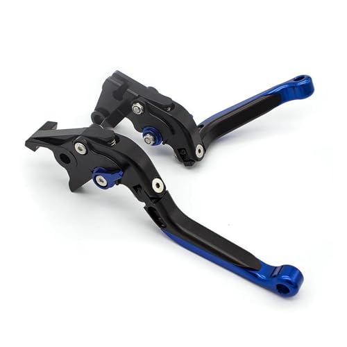 VSESTCDPB Motorrad Motorradzubehör Für CBR650F CB650F CB650R CBR650R 2014-2024 Verstellbarer Brems Kupplungshebel Zubehör(Fold Extend Blue) von VSESTCDPB