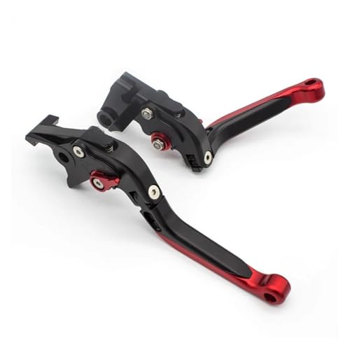 VSESTCDPB Motorrad Motorradzubehör Für CBR650F CB650F CB650R CBR650R 2014-2024 Verstellbarer Brems Kupplungshebel Zubehör(Fold Extend ROT) von VSESTCDPB