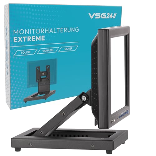 VSG24 Extreme Robuste Monitor Halterung, Flexible VESA 100x100 Tischhalterung, Bildschirm Standfuss POS, Schreibtisch Monitorständer 10-22 Zoll, Touchscreen Kassensystem, Mount Arm für Tisch Schwarz VSG24 Extreme Robuste Monitor Halterung, Flexible VESA 100x100 Tischhalterung, Bildschirm Standfuss POS, Schreibtisch Monitorständer 10-22 Zoll, Touchscreen Kassensystem, Mount Arm für Tisch Schwarz von VSG
