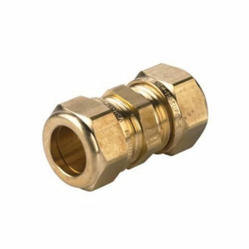 Gerade Verschraubung GVM 12, Ø innen 12 mm Klemmringverschraubung Messing DVGW von VSH