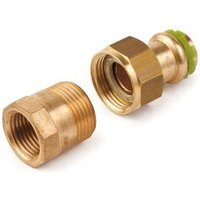 Kupfer Pressfitting Sudo-Press Durchgangsverschraubung Innengewinde 28 mm - 1' Kontur v dvgw von VSH