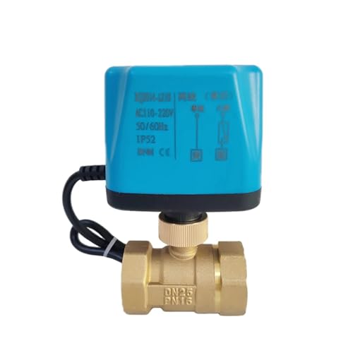 1 Zoll Kugelhahn 2-Draht Innengewinde Drehmoment Messing DN25 12V 24V 110V 220V AC/DC 1St(24VDC,Normally Open) von VSITIKVS