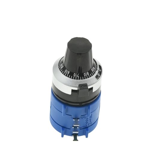 3590S-2 3590S Mehrgangpotentiometer 10 Ring Einstellbarer Widerstand + 1Pcs Umdrehungen Zählen Zifferblatt Dreh 6,35mm(5K Ohm) von VSITIKVS