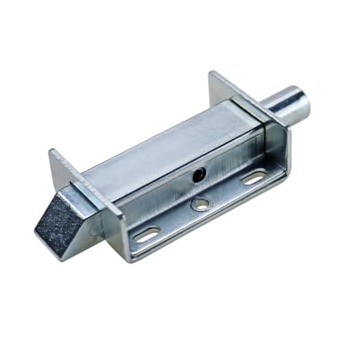 4-Zoll-Federpresse Push Pull Teleskopriegel Türscharnier Türriegel Impact Type Türschloss 1St(Zinc Blue front) von VSITIKVS