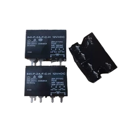 841-P-2A-FCH 12VDC 100-120V DC 12V 25A 6-polig 841-P-2A-CH 12VDC 24VDC RELAIS 1St(841-P-2A-C-H-12VDC) von VSITIKVS